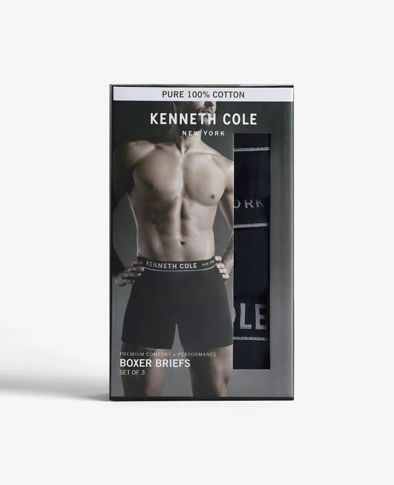 100% Cotton Boxer Brief 3-Pack - Image 2