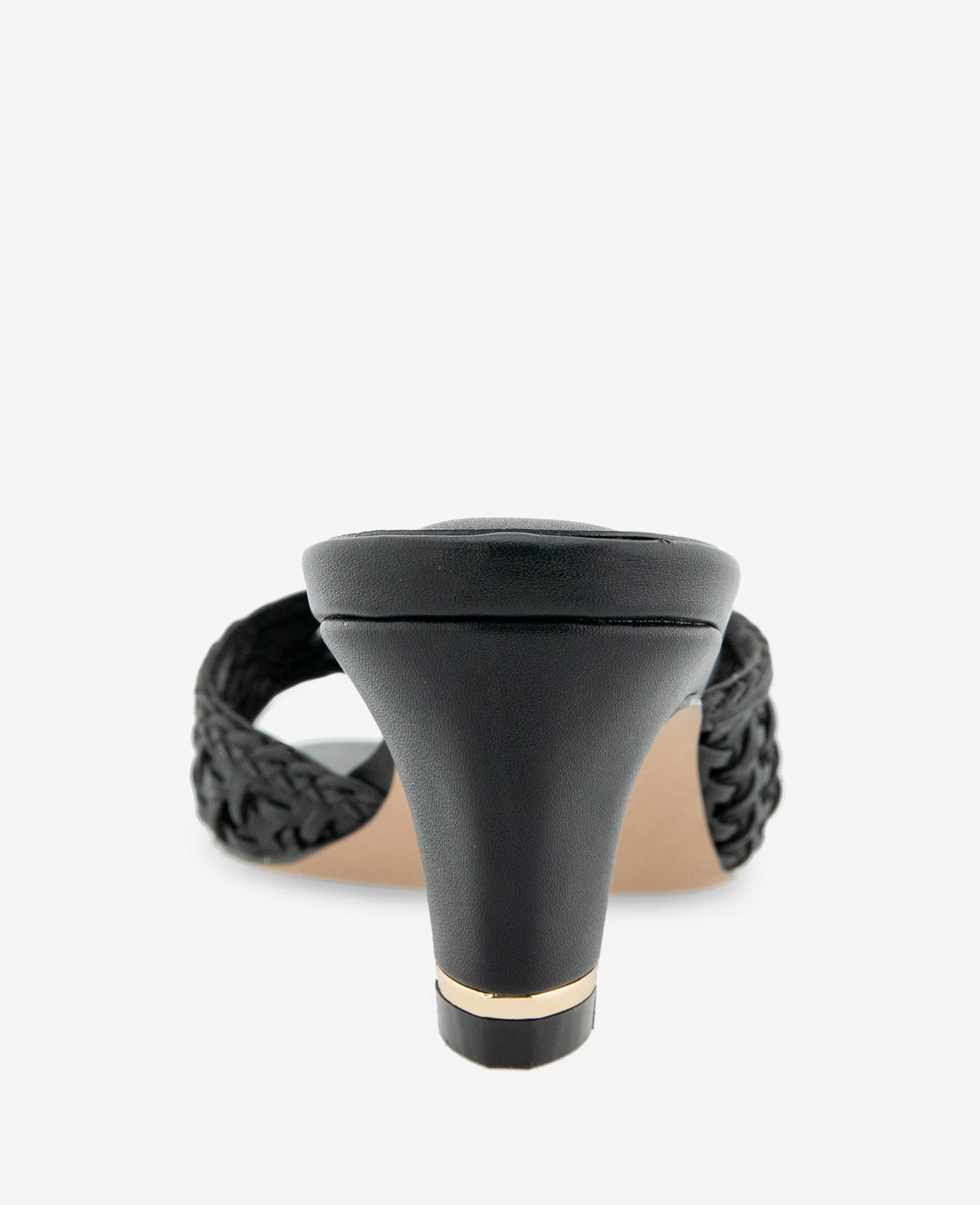 Arita Woven Leather Open Toe Heel - Image 4