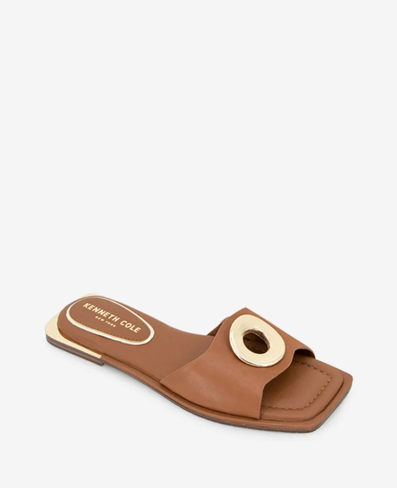 Asher Leather Metal Ring Sandal - Image 4
