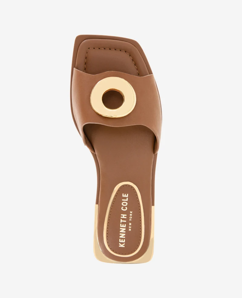 Asher Leather Metal Ring Sandal - Image 5
