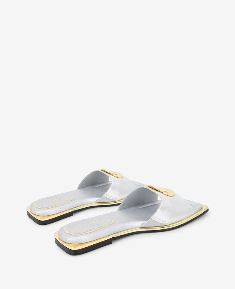 Asher Metallic Metal Ring Sandal - Image 3