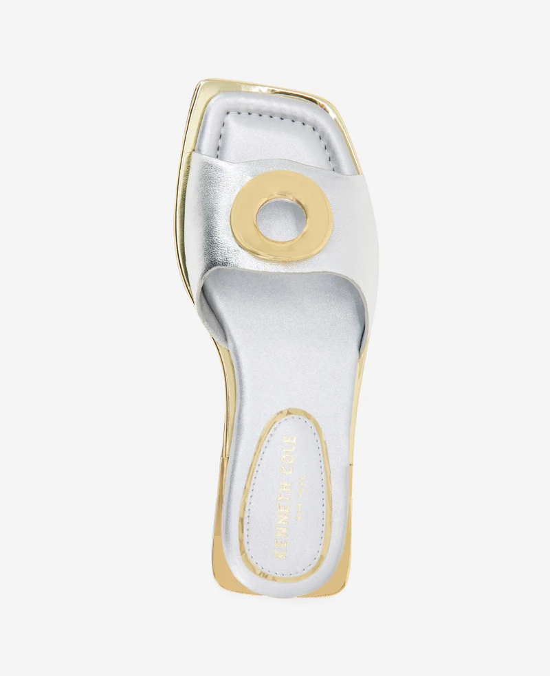 Asher Metallic Metal Ring Sandal - Image 6