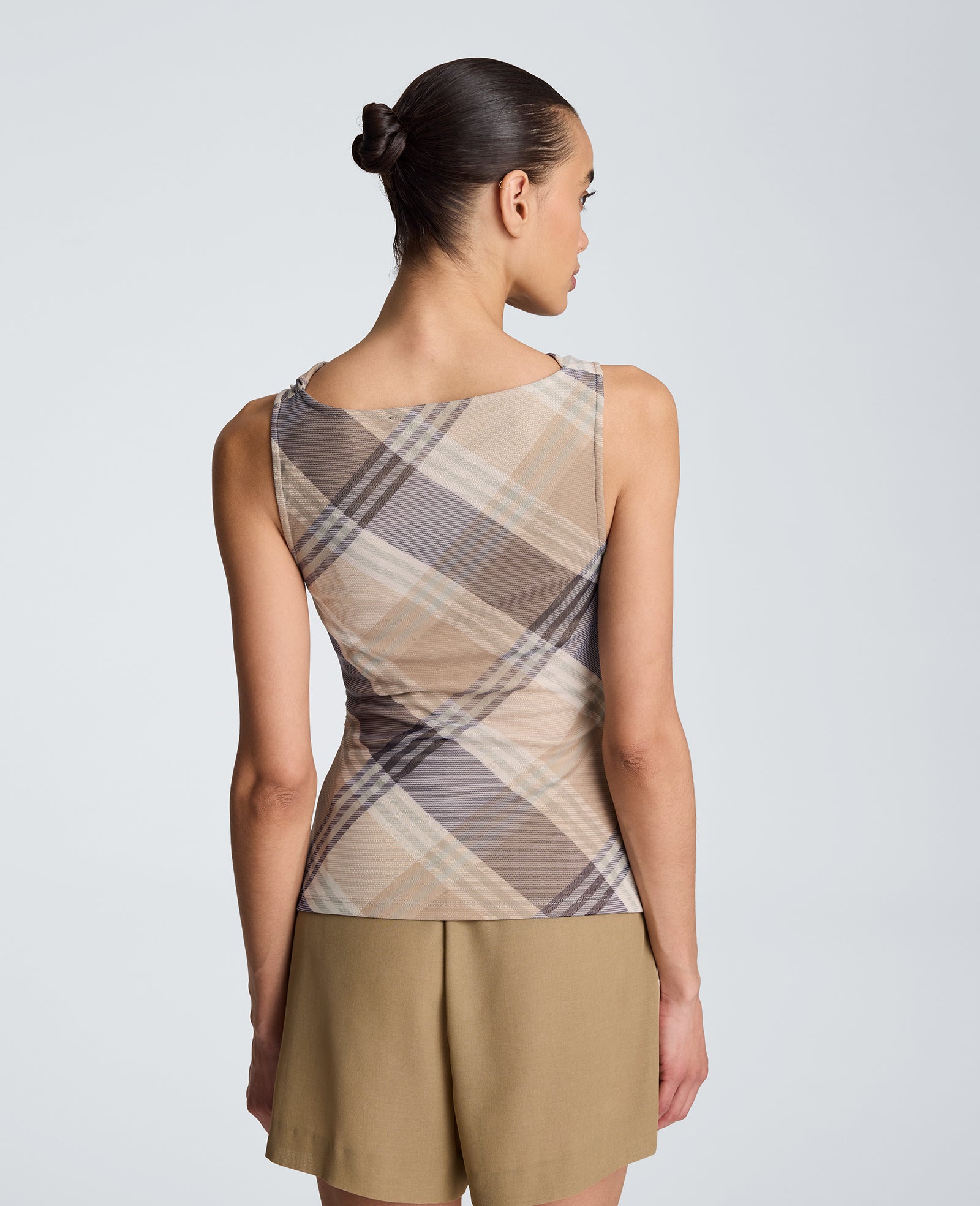 Asymmetrical Cowl Boat Neck Top - Image 2