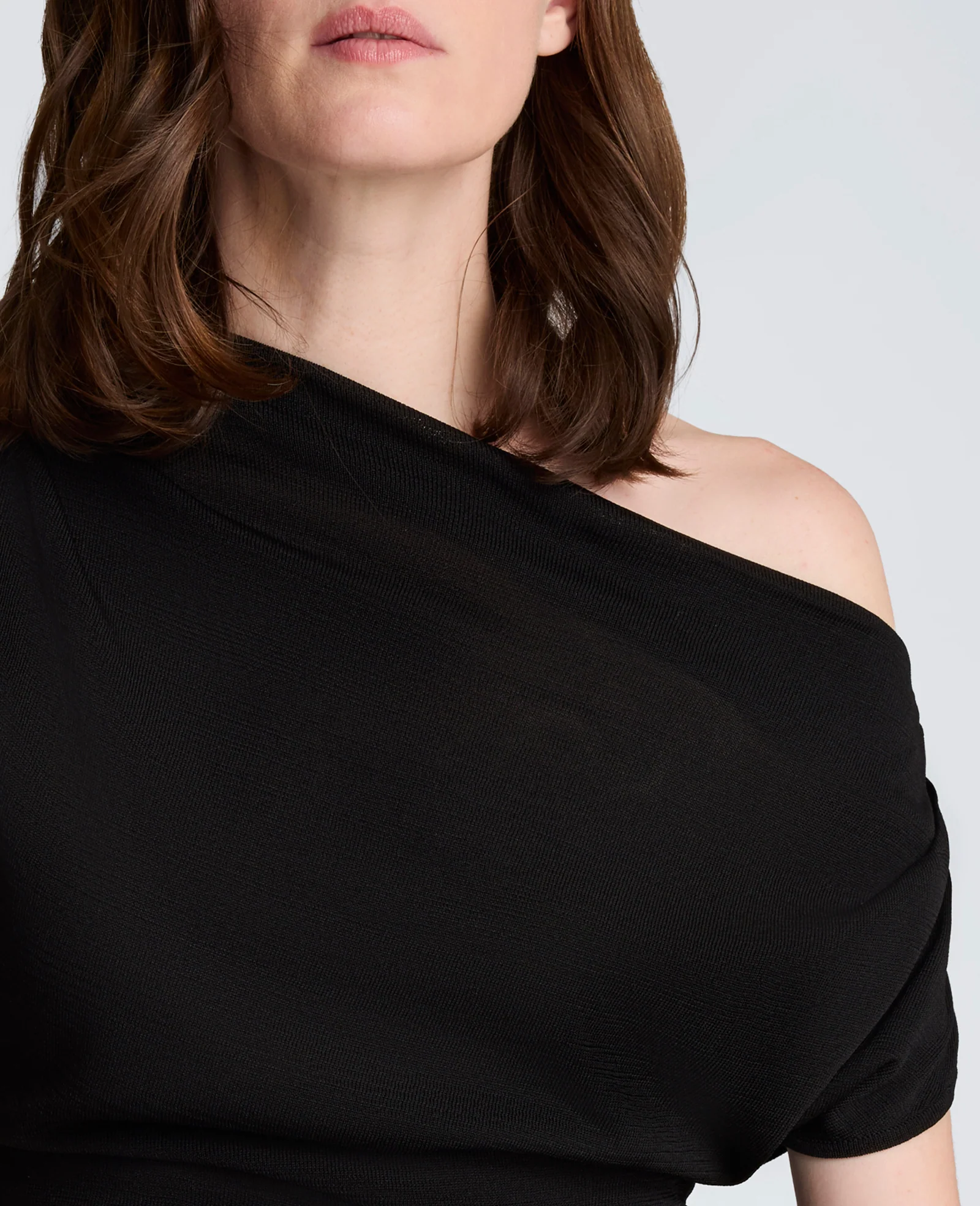 Asymmetrical Drape Neck Top - Image 5