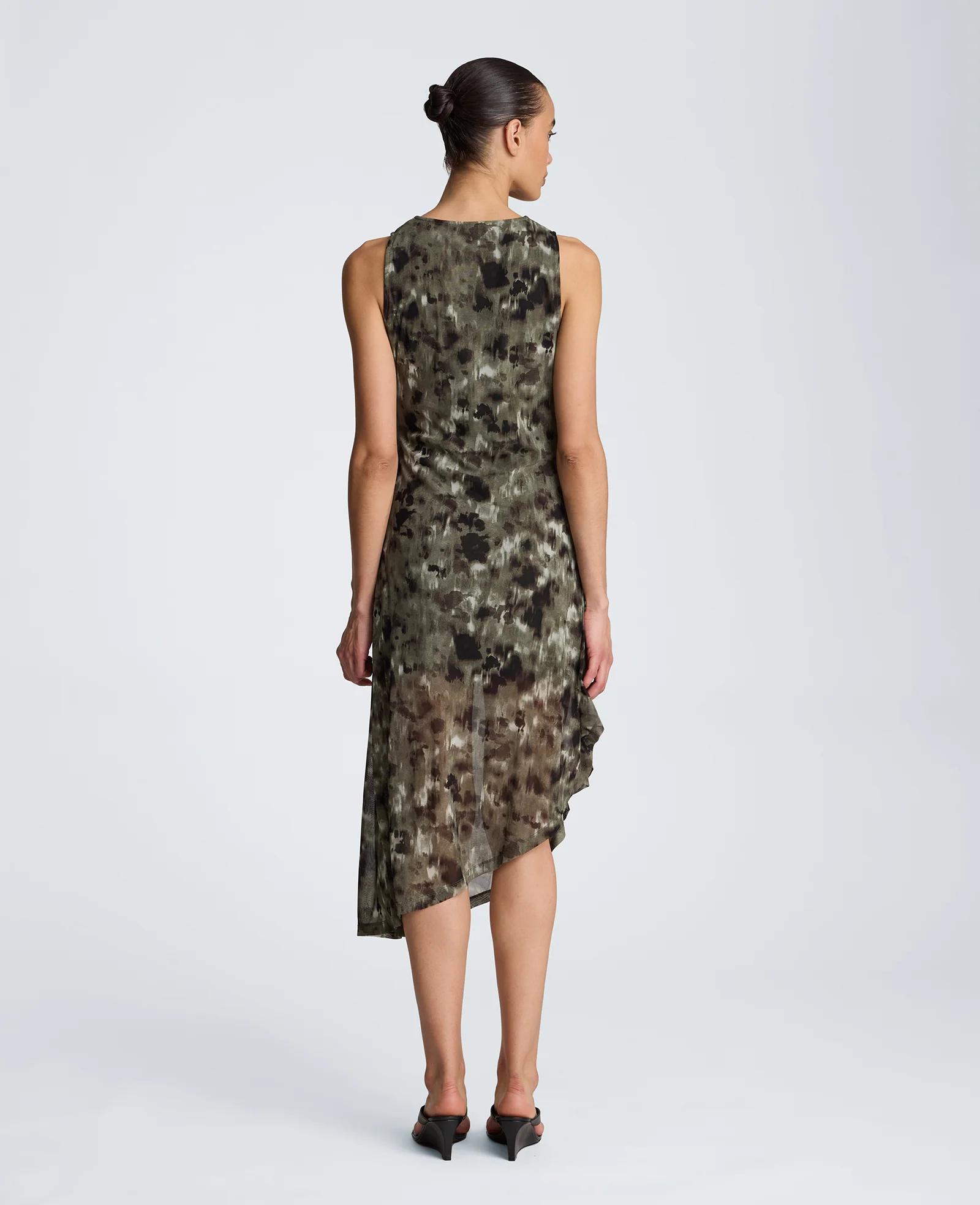 Asymmetrical Hem Midi Dress - Image 2