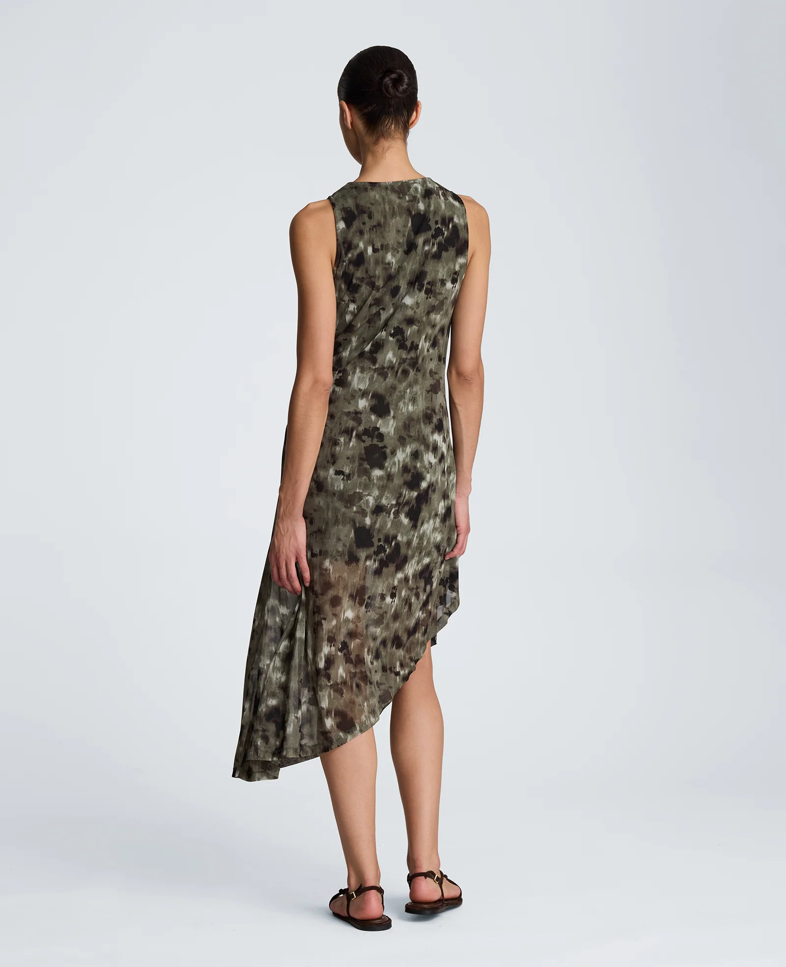 Asymmetrical Hem Midi Dress - Image 6