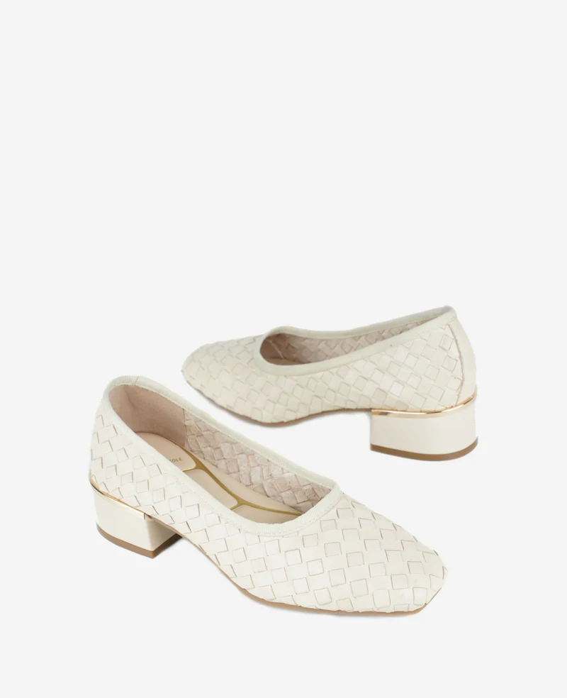 Birdie Woven Leather Pump - Image 2