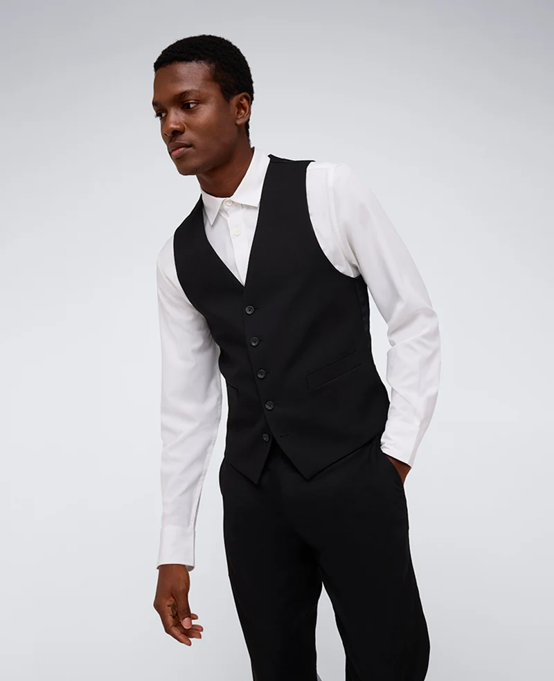 Kenneth Cole Reaction Ready Flex Slim-Fit Suit Separate Vest - Image 3
