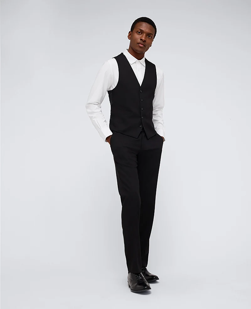 Kenneth Cole Reaction Ready Flex Slim-Fit Suit Separate Vest - Image 4