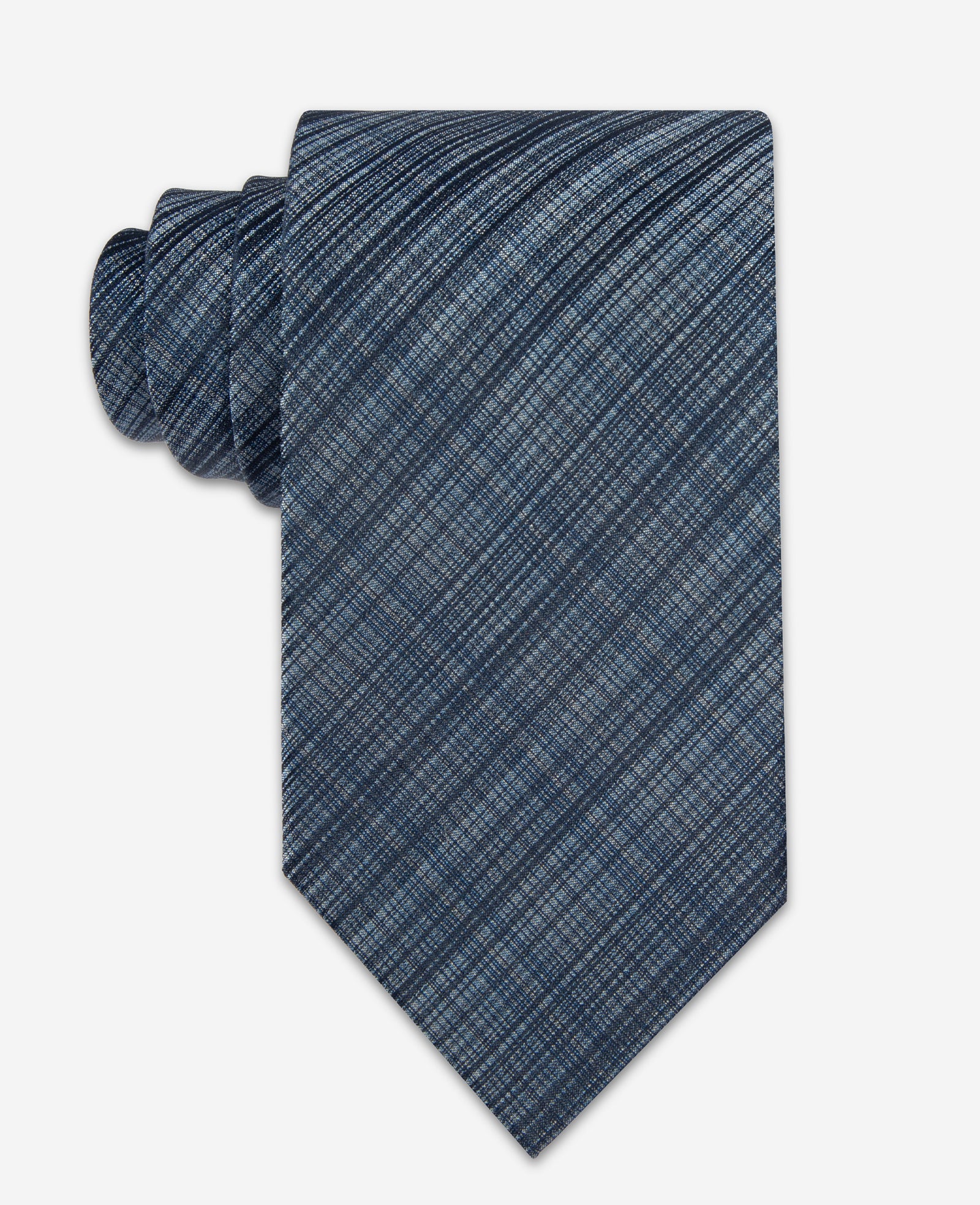 Blue Plaid Tie - Image 2