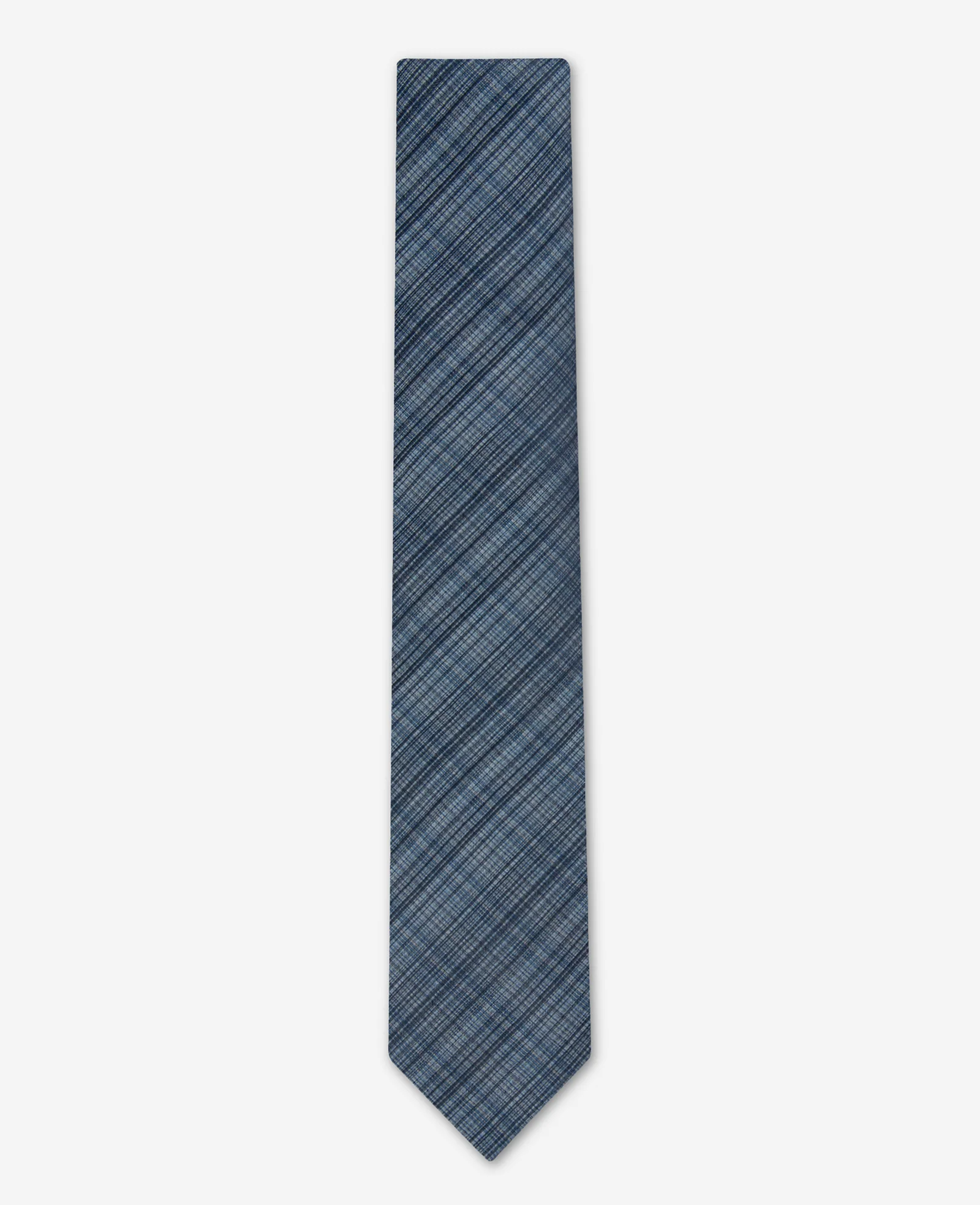 Blue Plaid Tie - Image 3