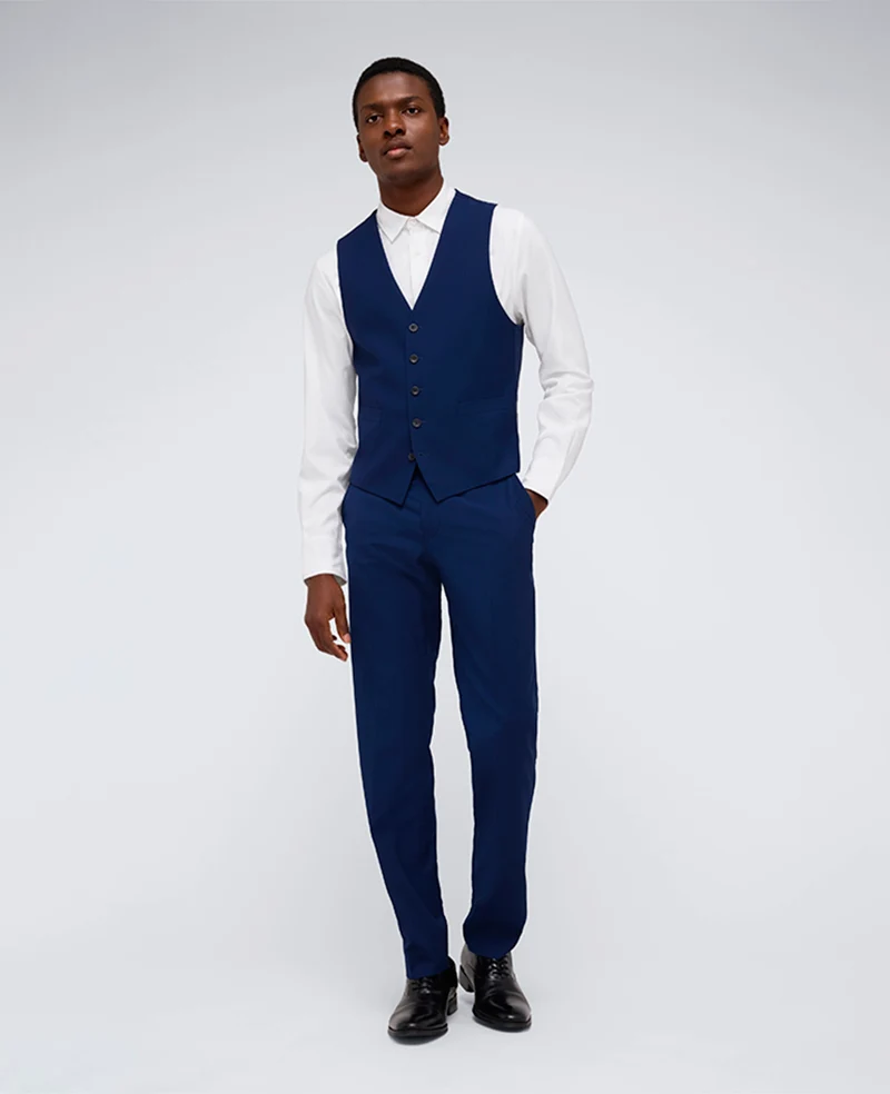 Kenneth Cole Reaction Ready Flex Slim-Fit Suit Separate Vest - Image 4