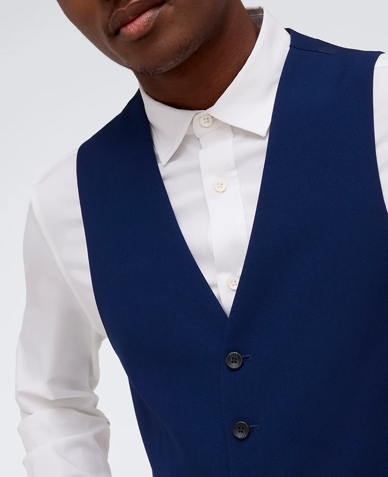Kenneth Cole Reaction Ready Flex Slim-Fit Suit Separate Vest - Image 5