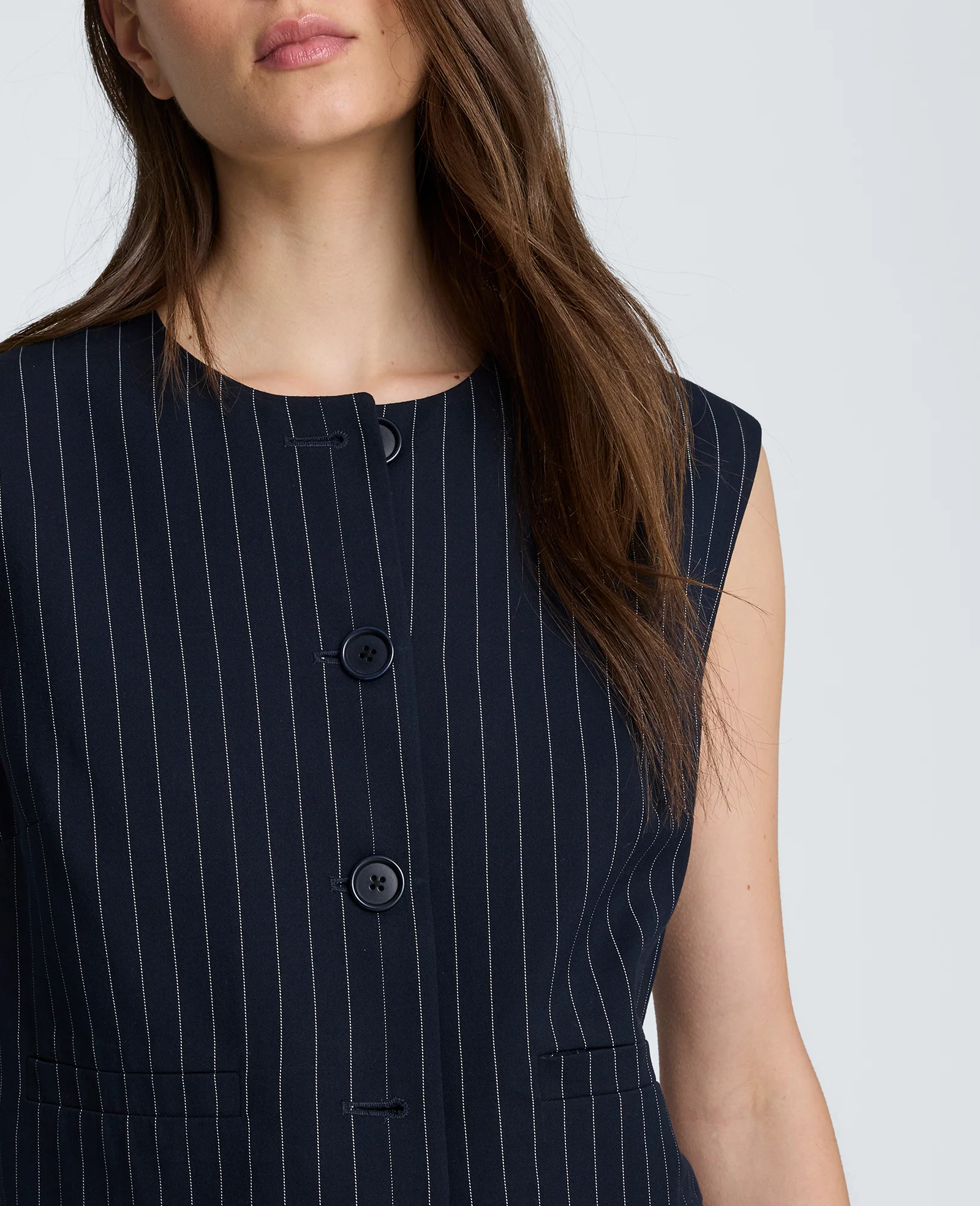 Boxy Four Button Vest - Image 5