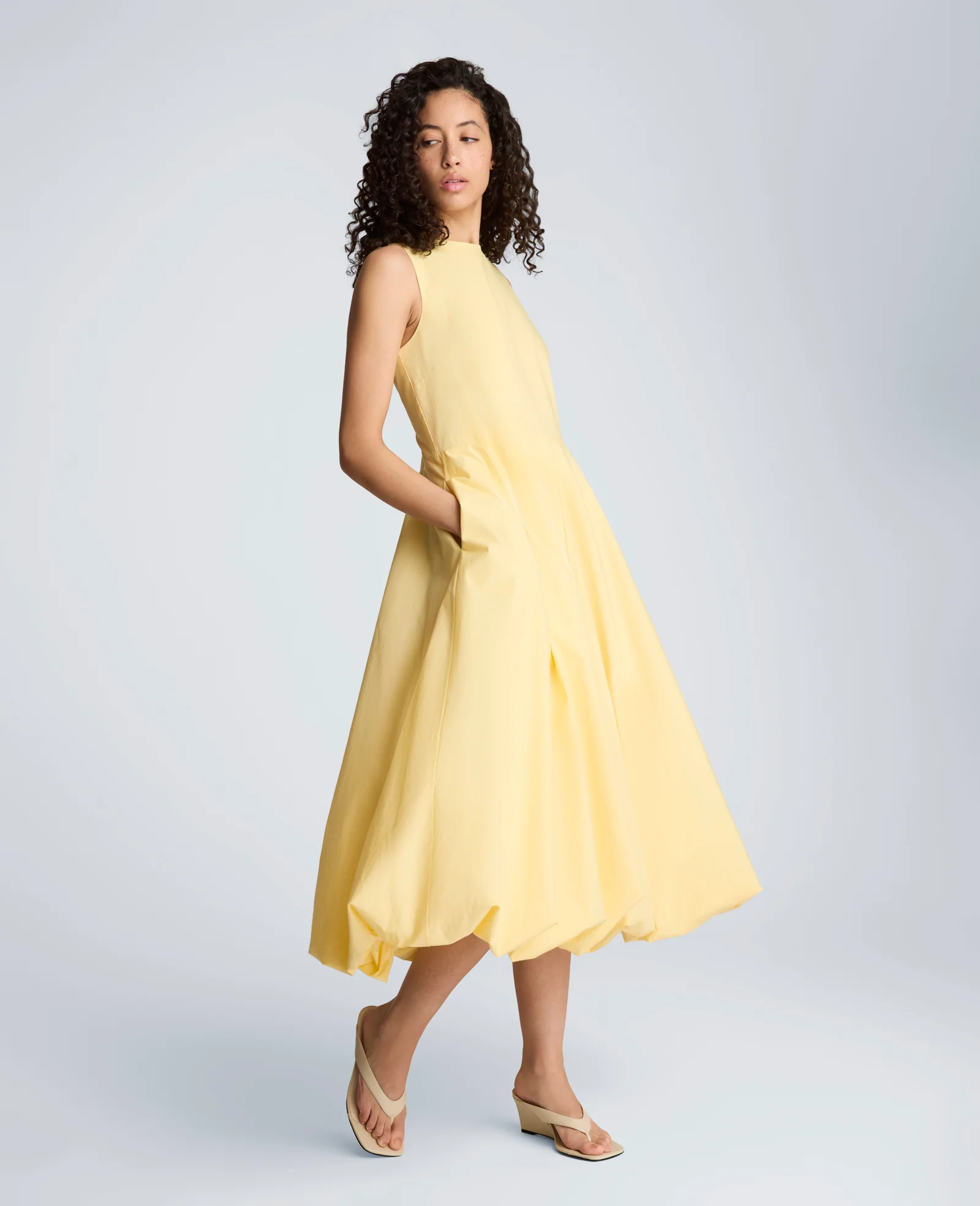 Bubble Hem Midi Dress - Image 4