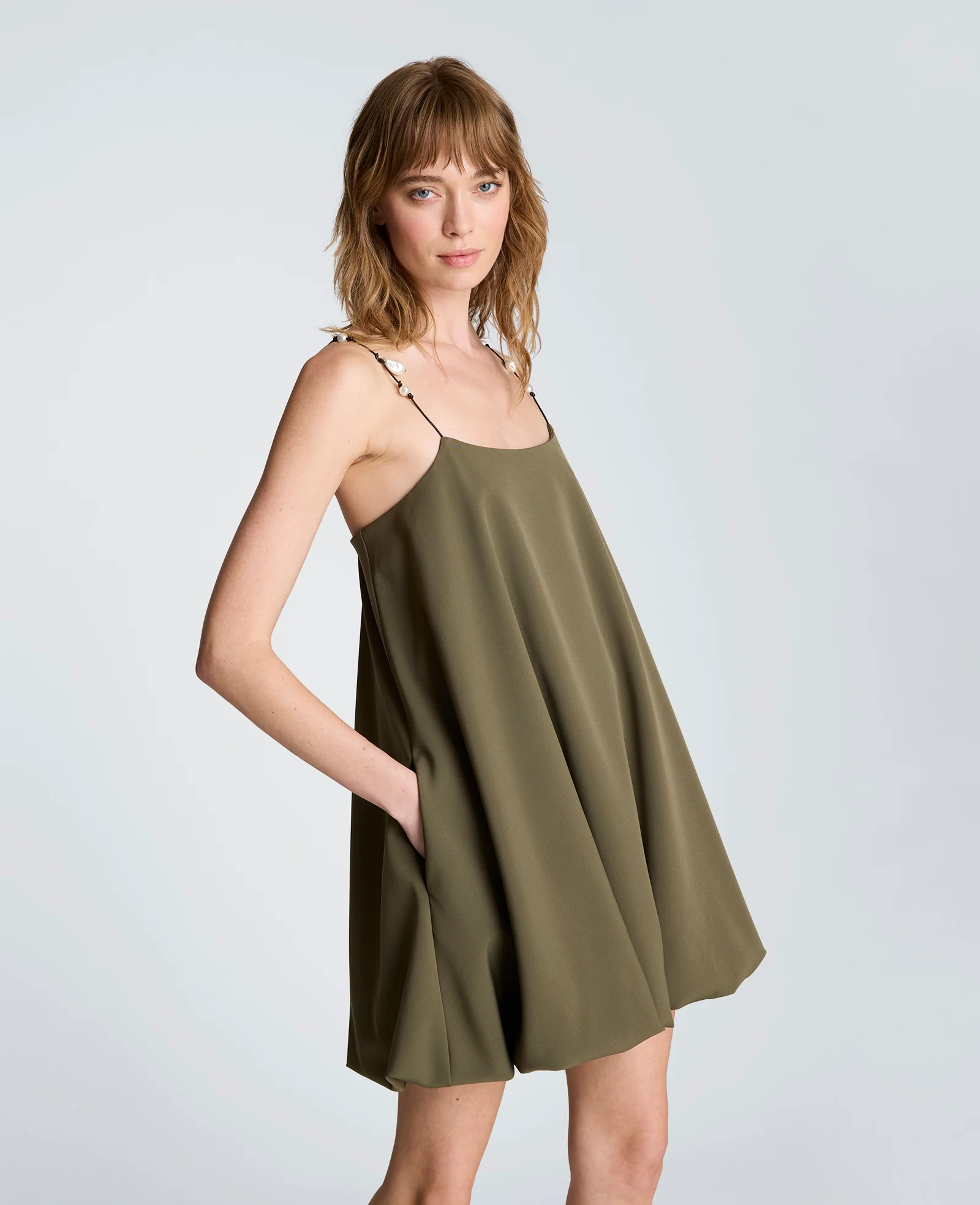 Bubble Hem Mini Dress - Image 3