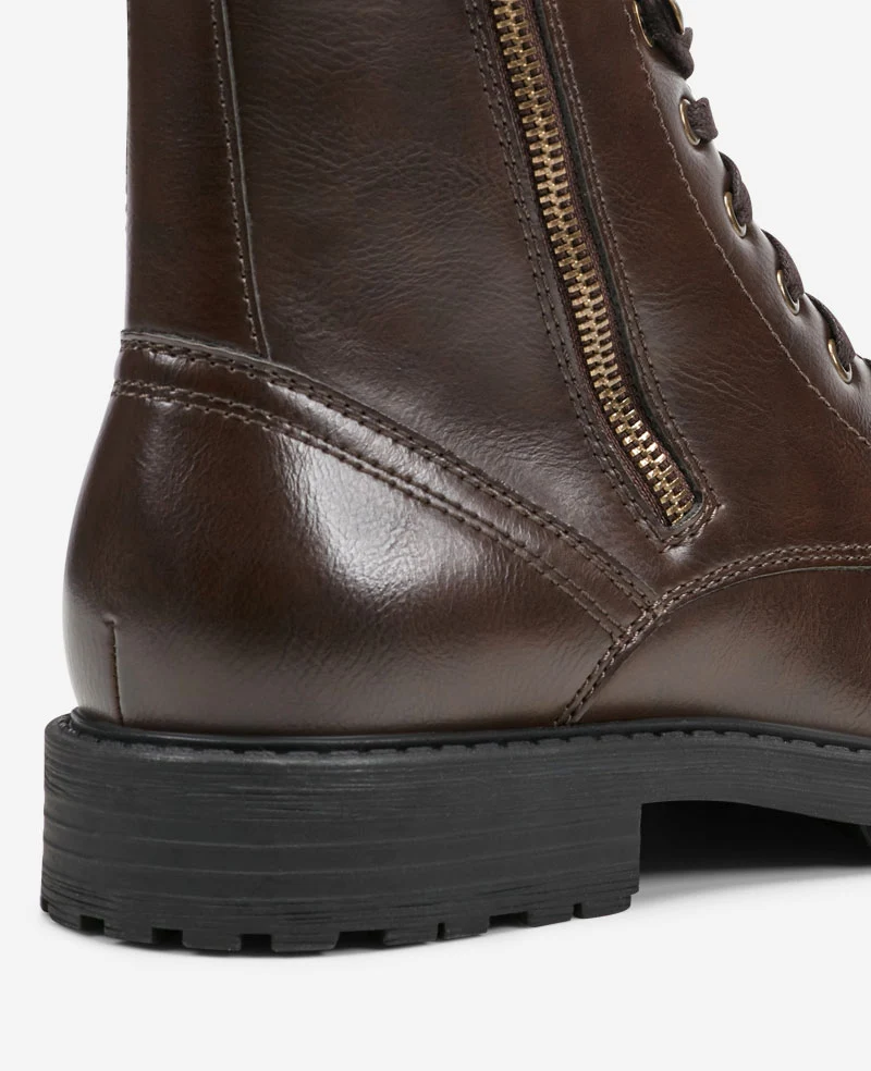 REACTION - Captain Cap Toe Double Zip Combat Boot - Image 5
