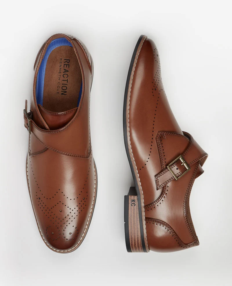 REACTION - Cheer Brogue Single Monk Strap - Image 2