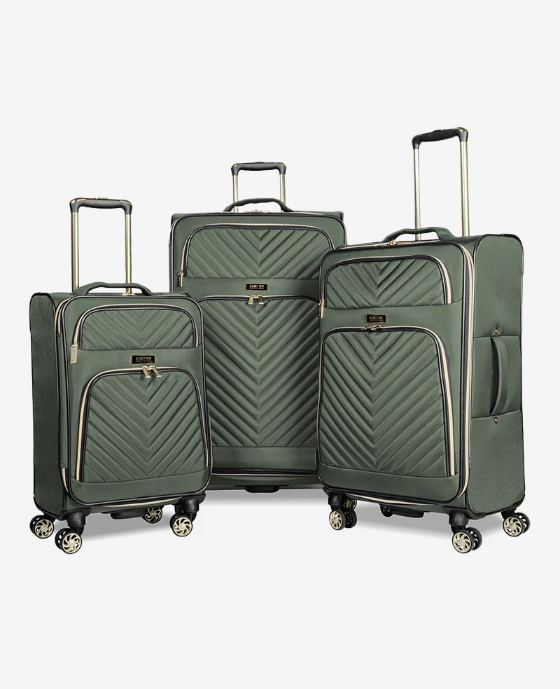Chelsea Chevron Quilted Expandable Suitcase - Image 15