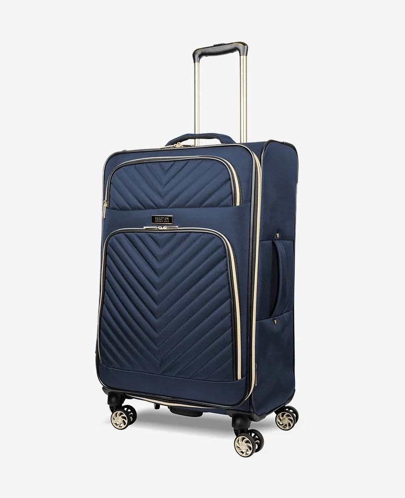 Chelsea Chevron Quilted Expandable Suitcase - Image 19