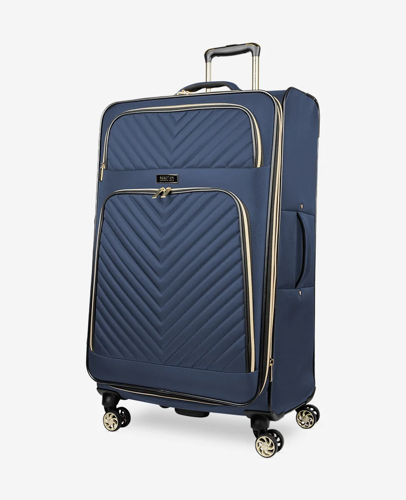 Chelsea Chevron Quilted Expandable Suitcase - Image 20