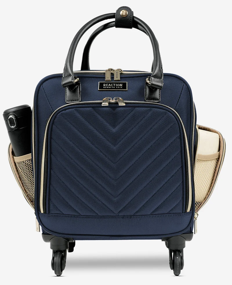 Chelsea Chevron Quilted Expandable Suitcase - Image 22