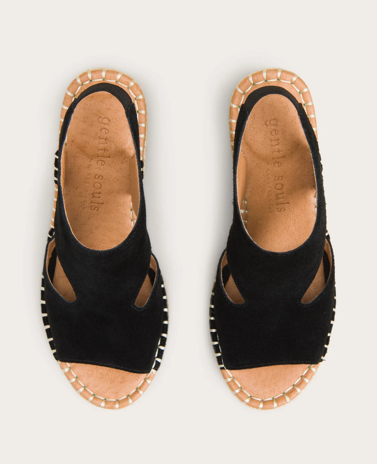 GENTLE SOULS - Cody Suede Esparille Wedge - Image 3