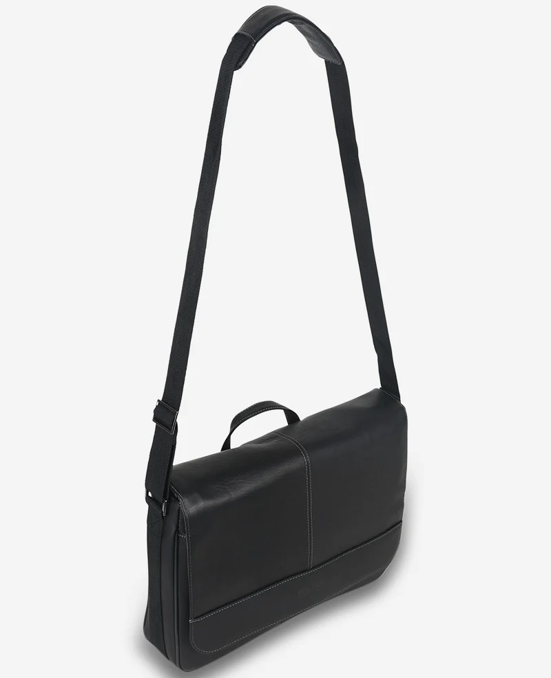 Colombian Leather Crossbody Messenger Bag - Image 5