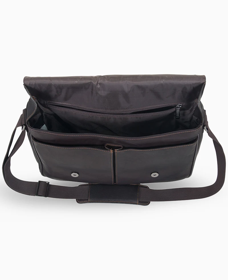 Colombian Leather Crossbody Messenger Bag - Image 5