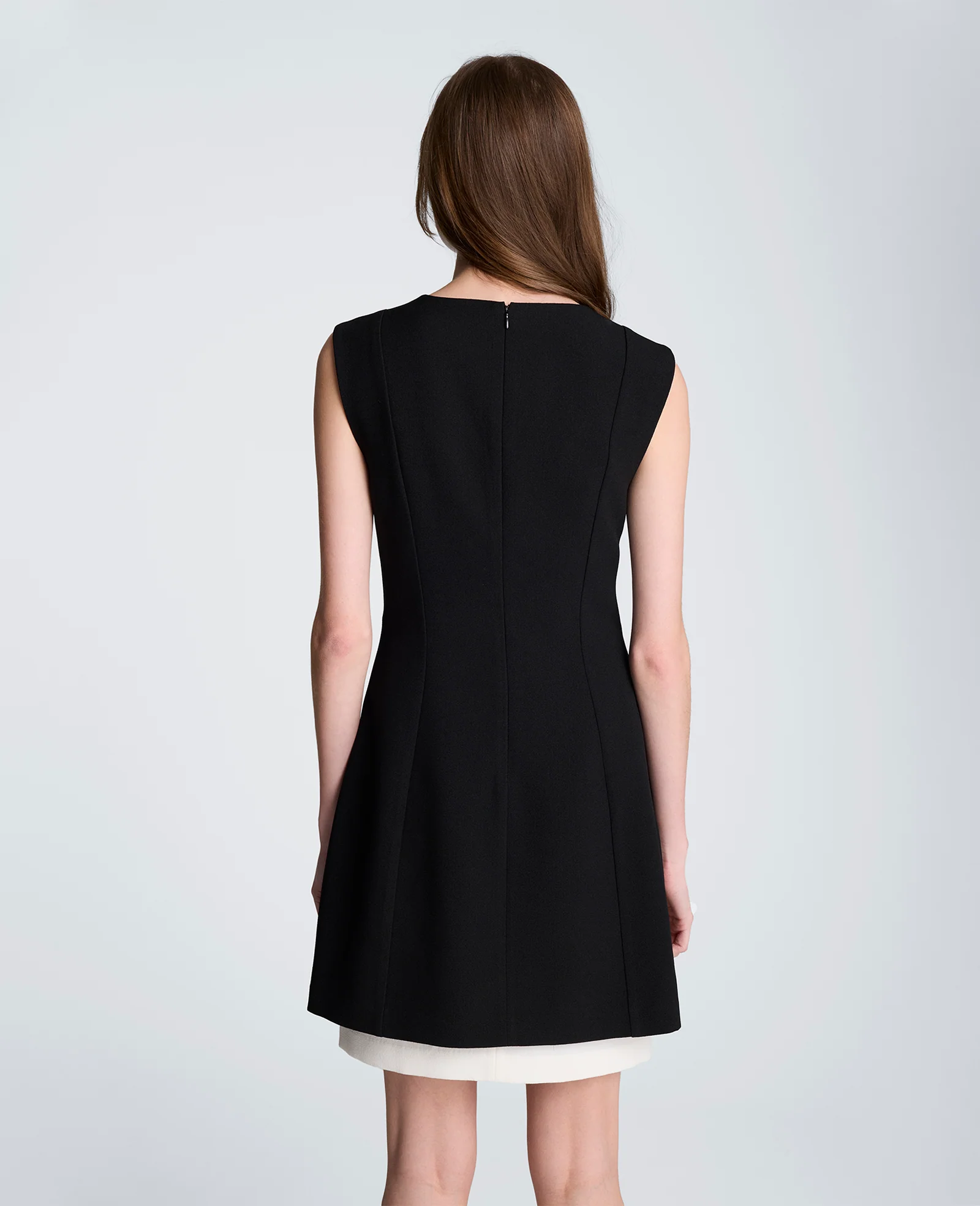 Color Block Hem Mini Fit and Flare Dress - Image 2