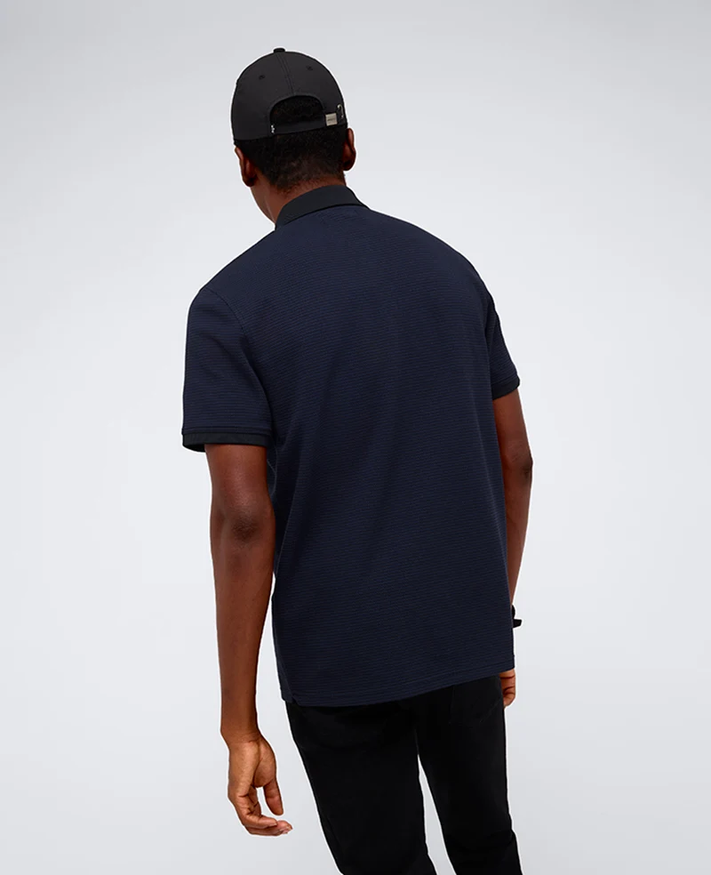 Contrast Placket Button Polo - Image 2