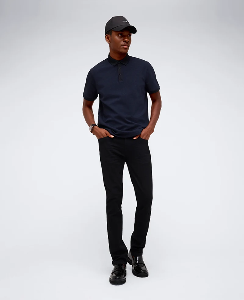 Contrast Placket Button Polo - Image 4