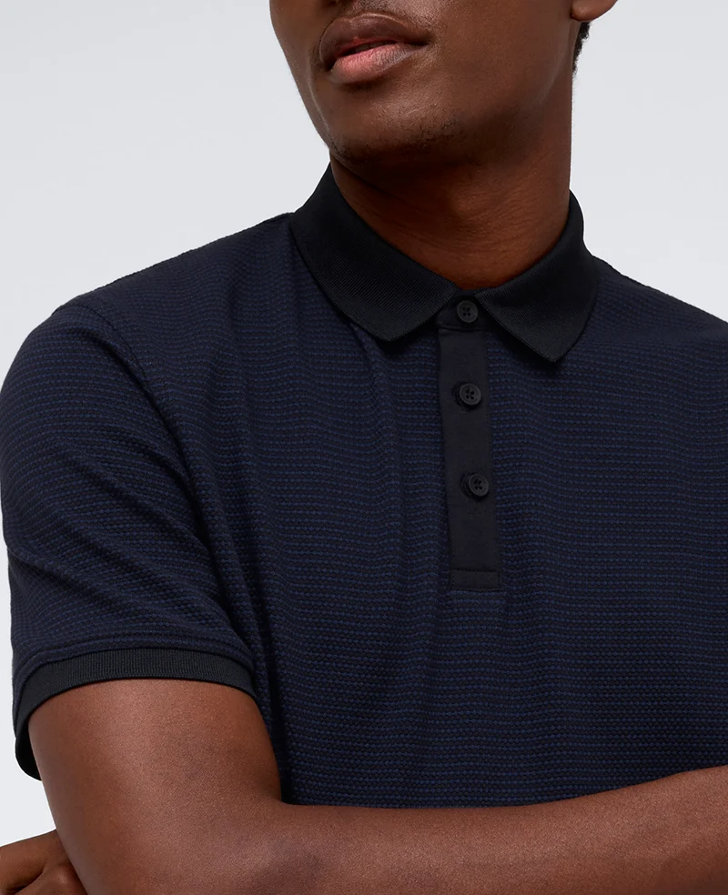 Contrast Placket Button Polo - Image 5