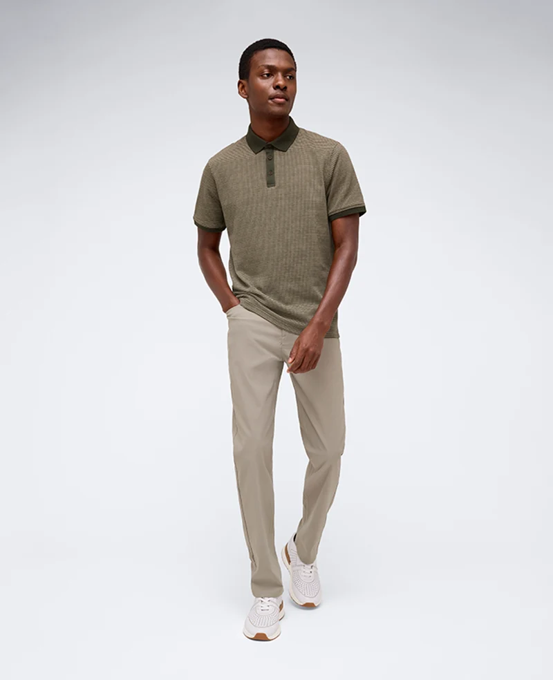 Contrast Placket Button Polo - Image 4