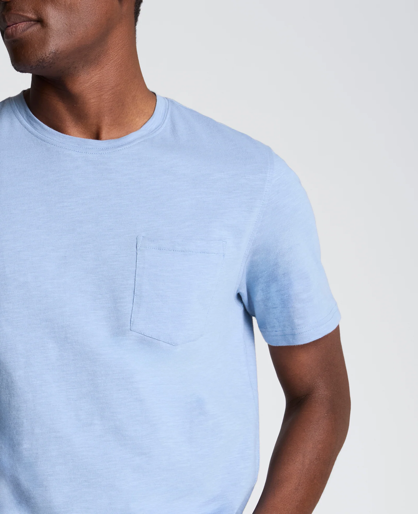 Crew Neck Tee with Pocket - Image 5