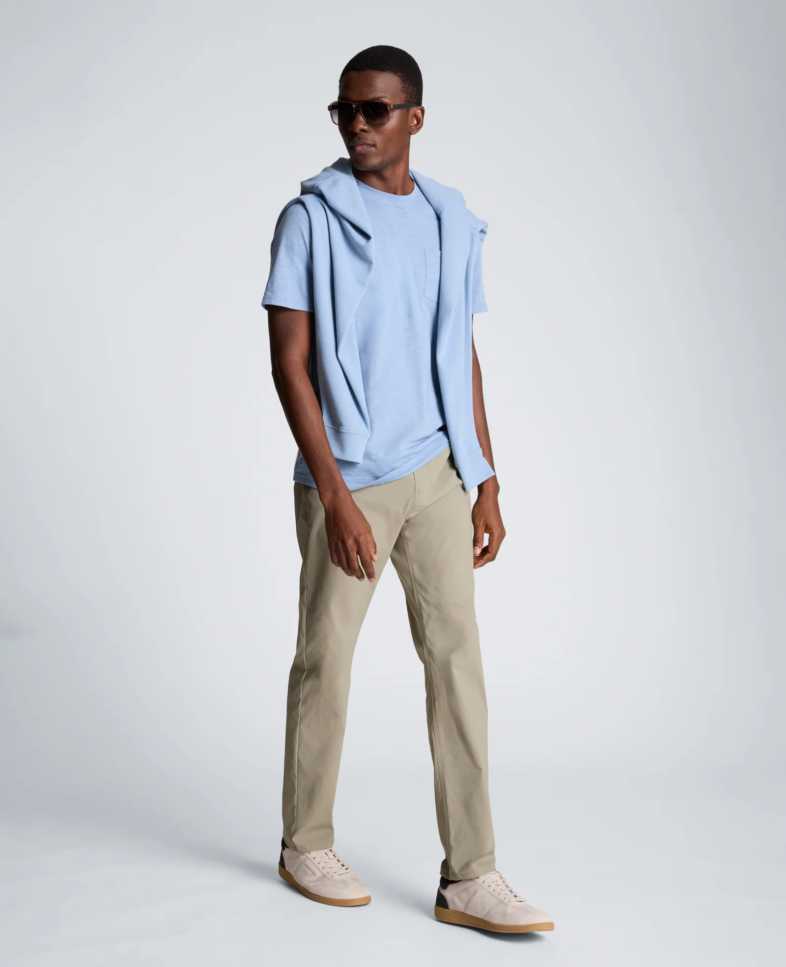 Crew Neck Tee with Pocket - Image 6