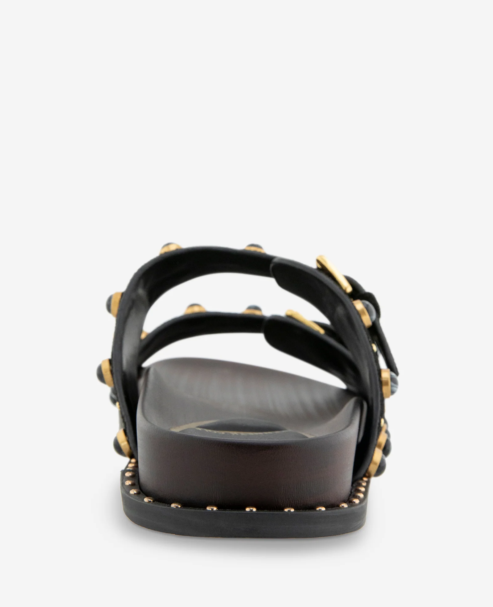 Deardra Leather Double Buckle Band Slide - Image 4