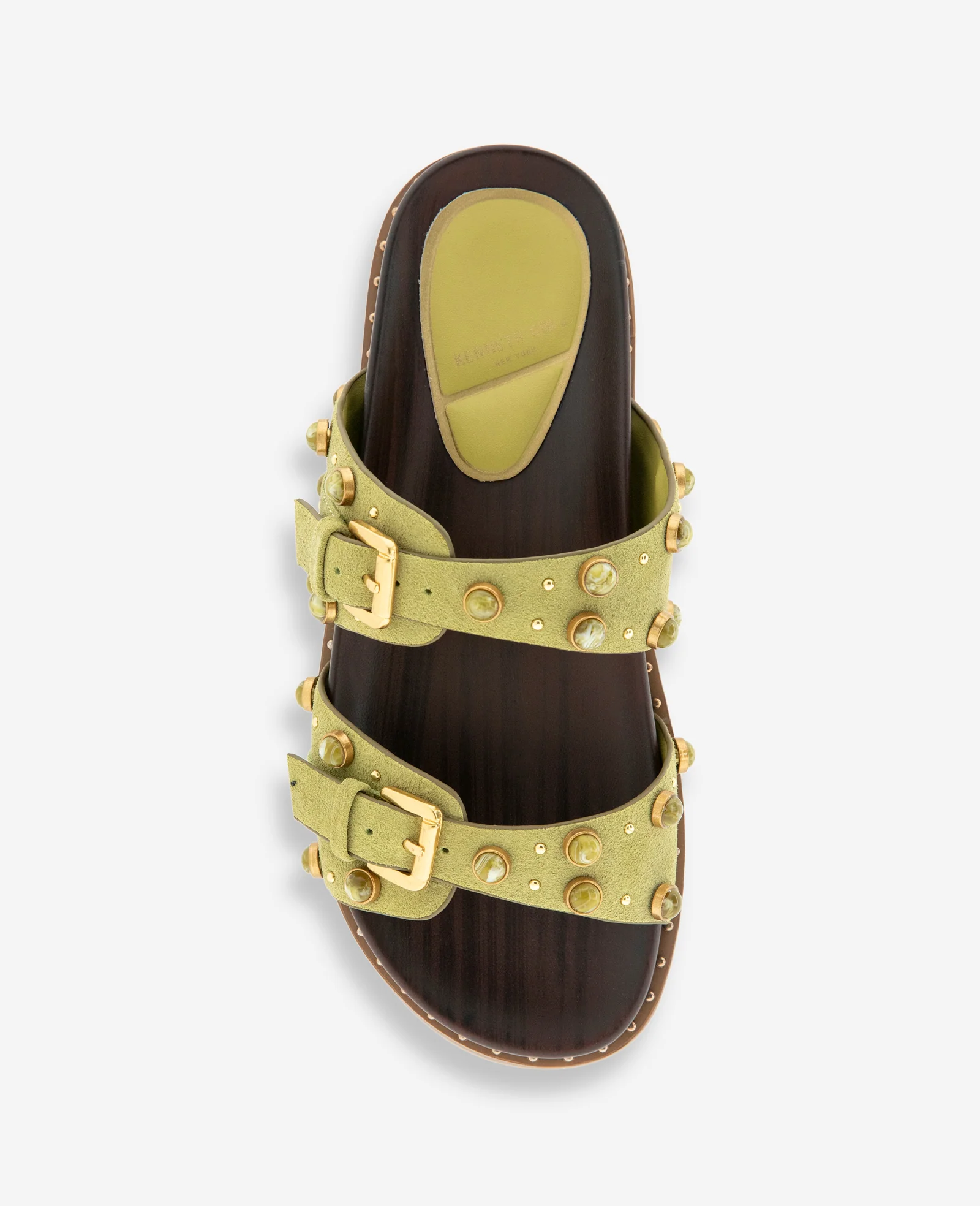 Deardra Suede Double Band Buckle Slide - Image 3