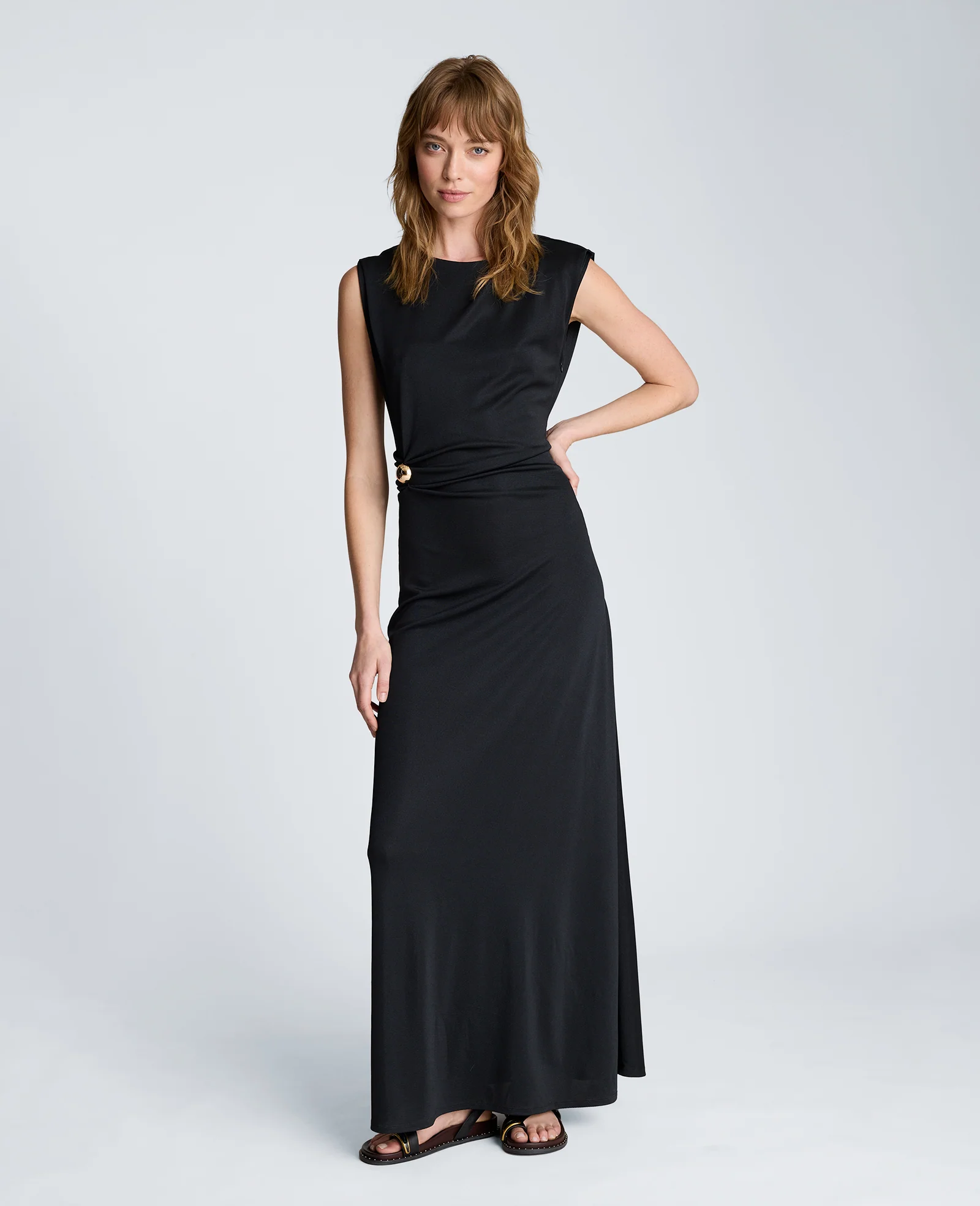 Drape Waist Maxi Dress - Image 4