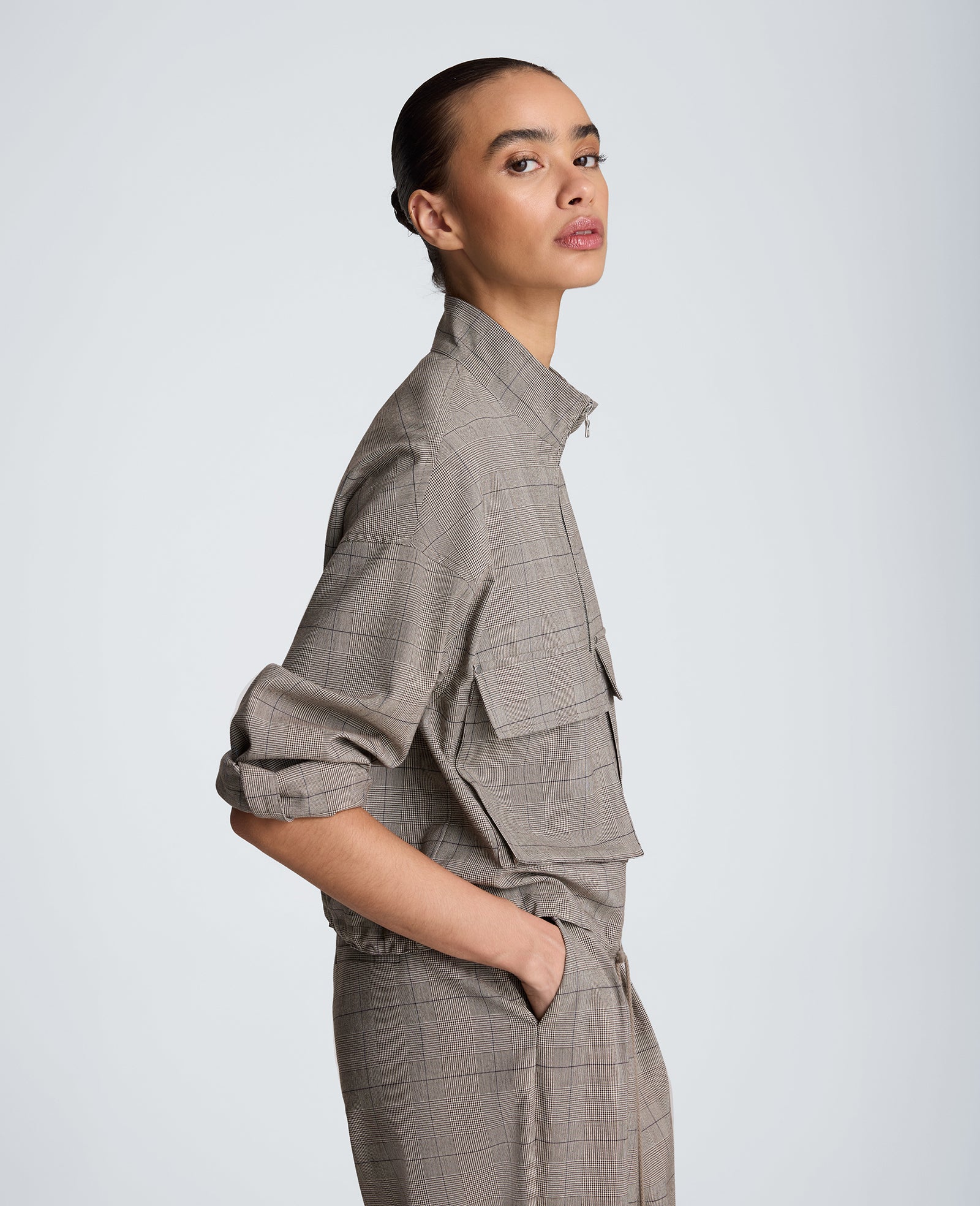 Draw Cord Jacket with Flap Pockets - Image 3