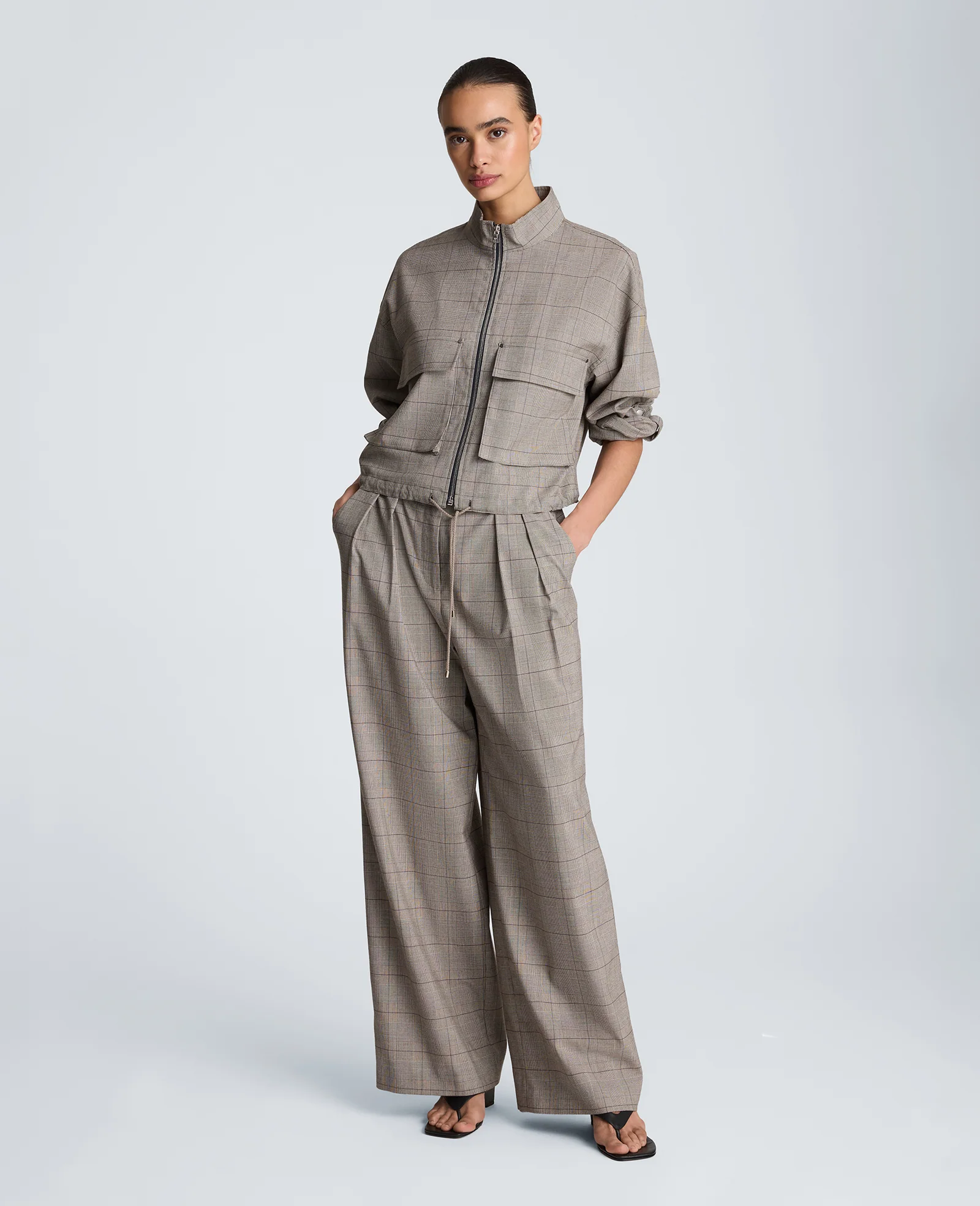 Draw Cord Jacket with Flap Pockets - Image 4