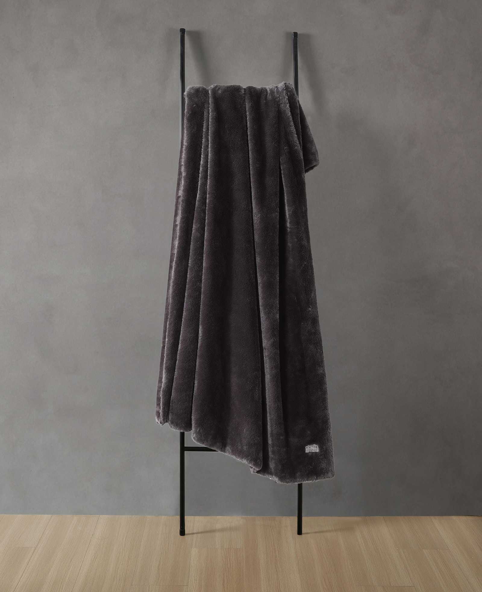 Faux Fur Solid Throw Blanket - Image 3