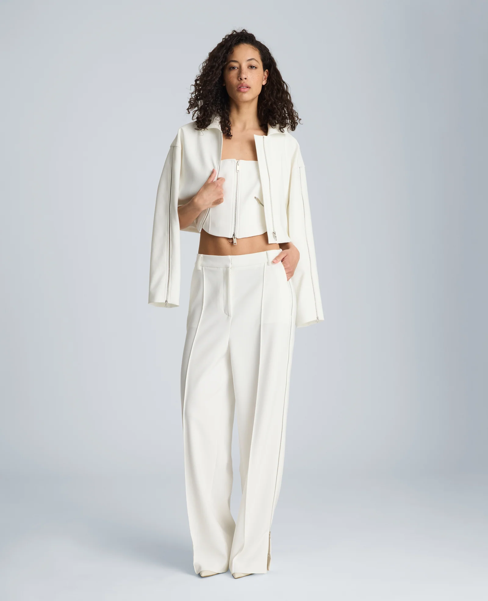 Fitted Zip Front Bodice with Zip Pockets - Image 5