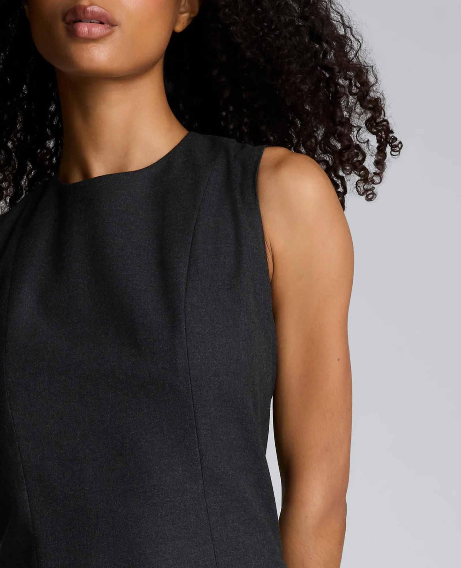 Flannel Midi Sheath Dress - Image 5