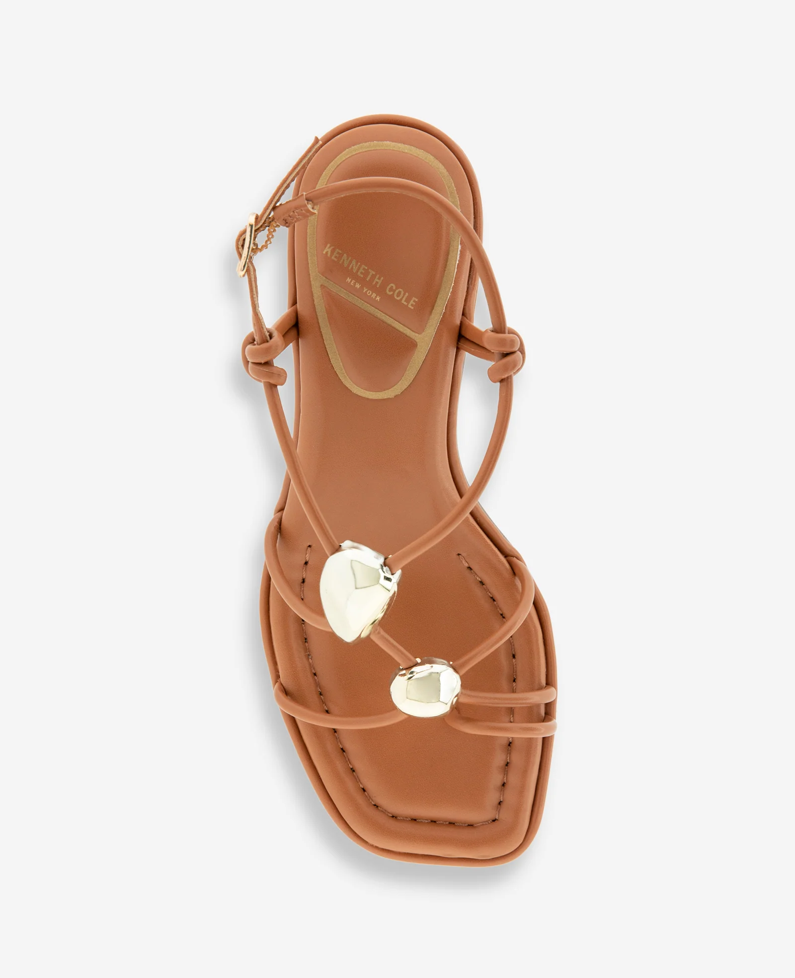 Gemma Embellished Strappy Leather Kitten Heel Sandal - Image 3