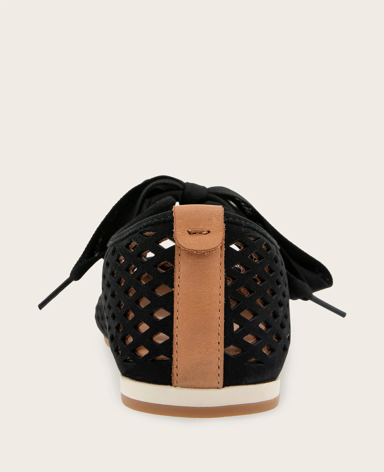 GENTLE SOULS - Annalise Perforated Nubuck Ribbon Tie Ballet Sneaker - Image 3