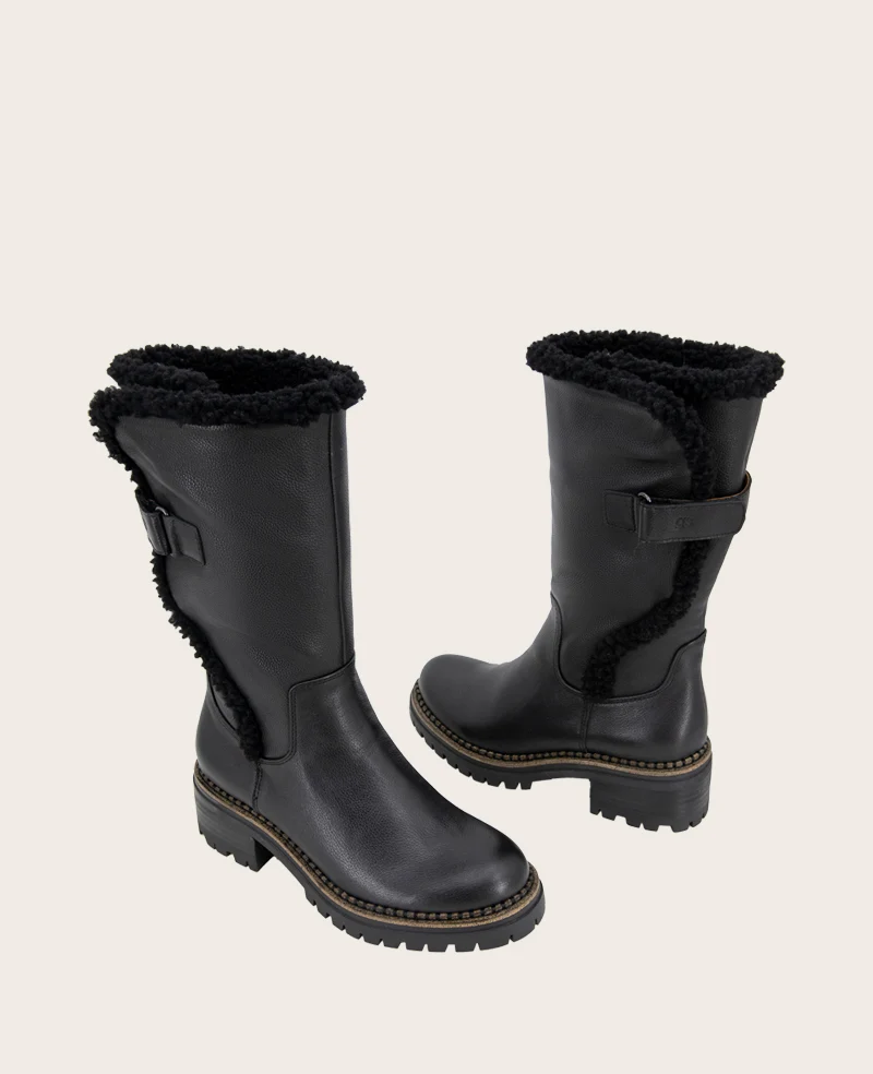 GENTLE SOULS - Bradford Leather Sherpa Lined Boot - Image 2