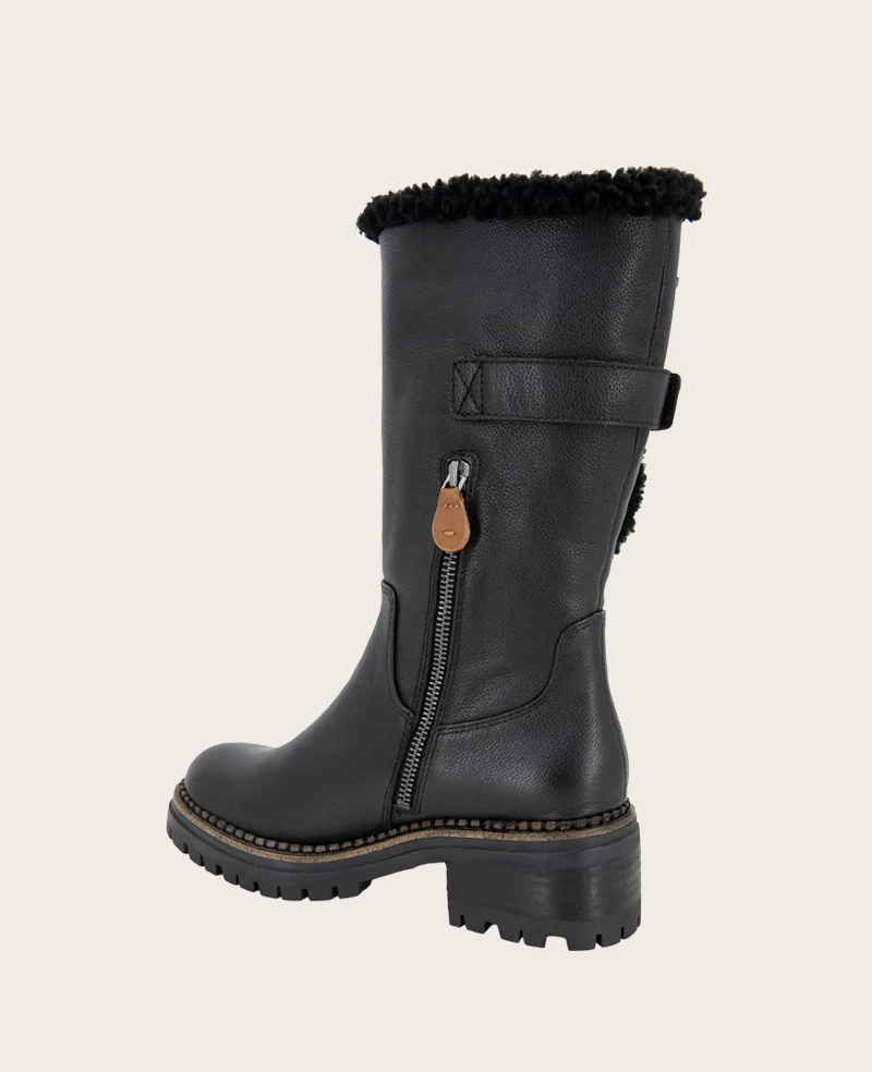 GENTLE SOULS - Bradford Leather Sherpa Lined Boot - Image 4