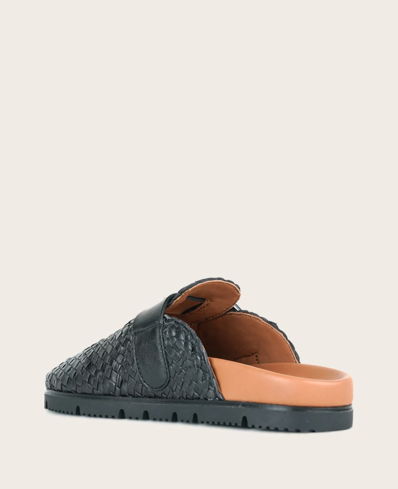 GENTLE SOULS - Brantley Buckle Woven Leather Mule - Image 3