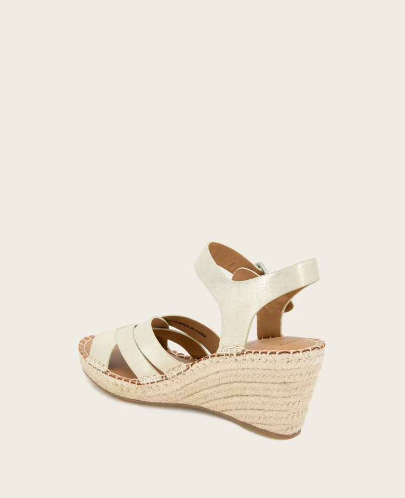 GENTLE SOULS - Caspian Leather Espadrille Wedge - Image 3